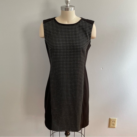 Laundry by Shelli Segal Houndstooth Sheath Dress- Size 8 - Picture 3 of 9